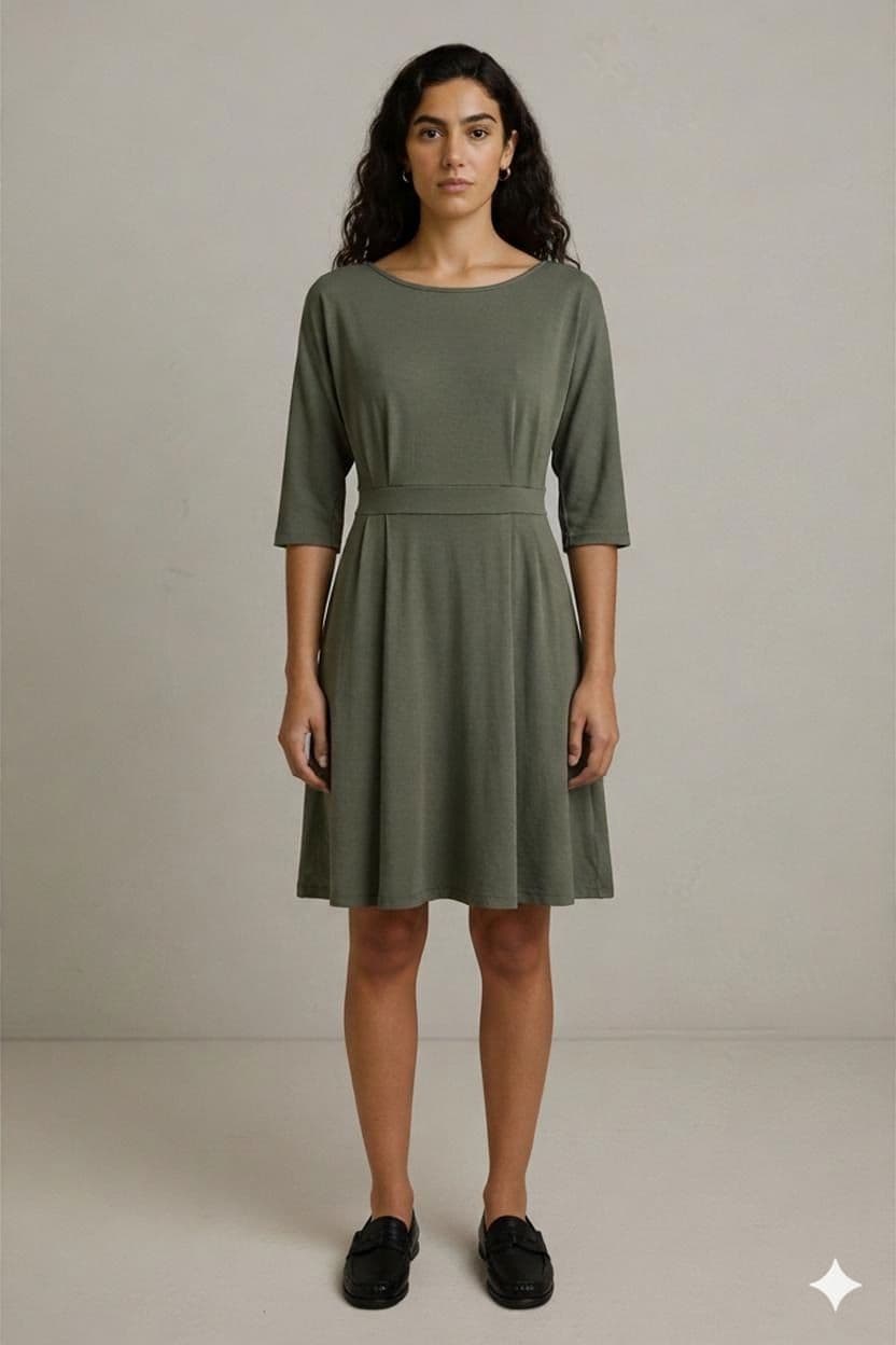 ARMEDANGELS Jersey-Kleid Olivgrün - Größe XS