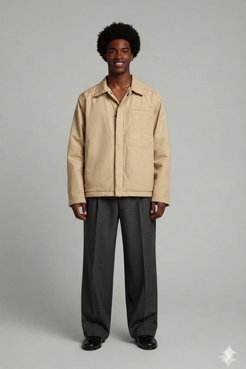 s.Oliver Beige Cotton Jacket - Size S