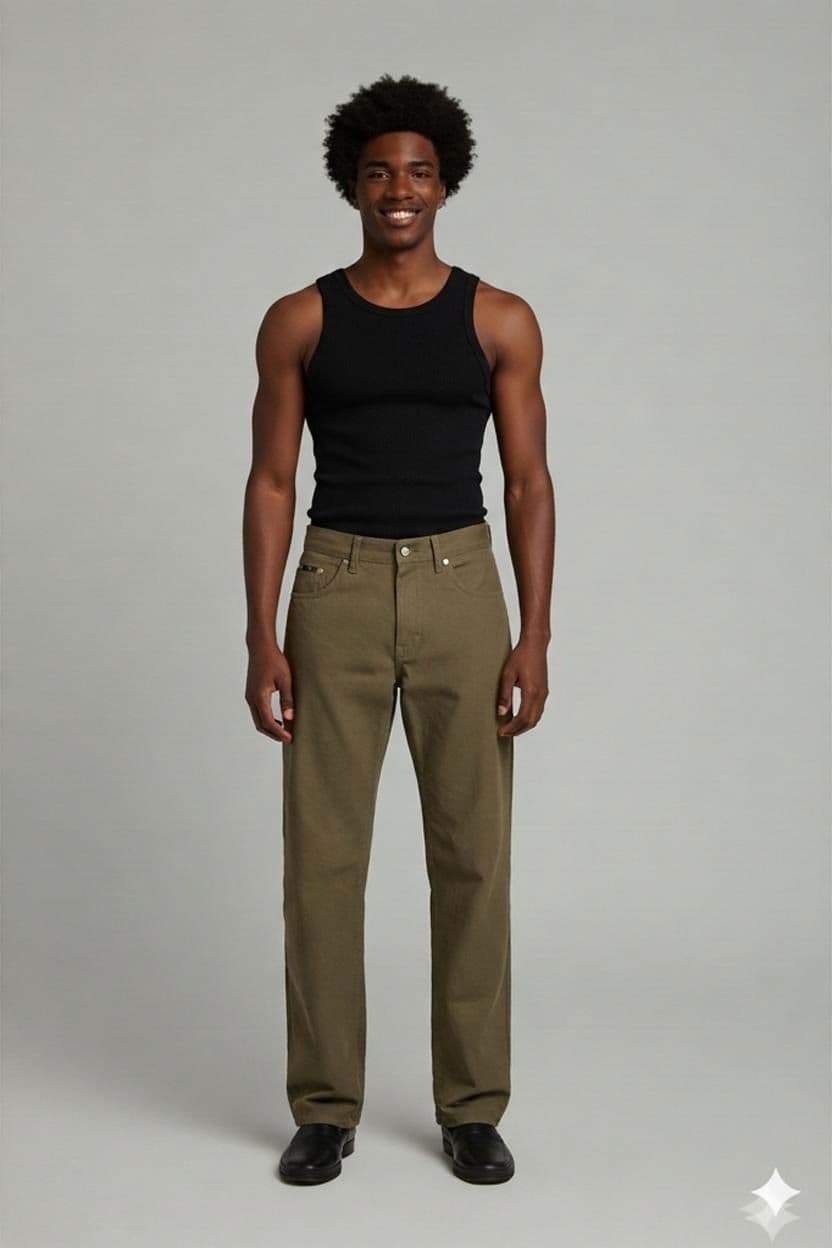 Hugo Boss Olive Green Trousers - Size 33/34 1