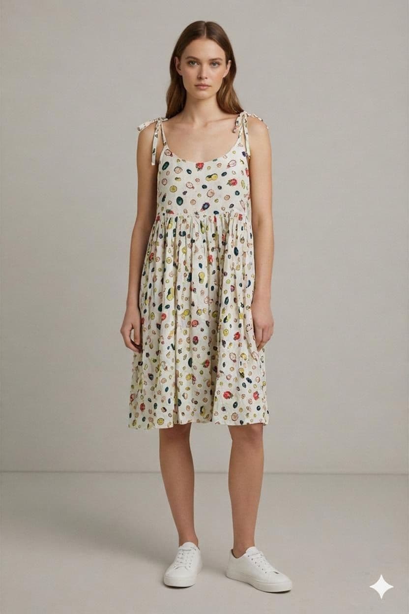 Lila Lisa Lang Lyocell Fruit Print Sundress - Size S