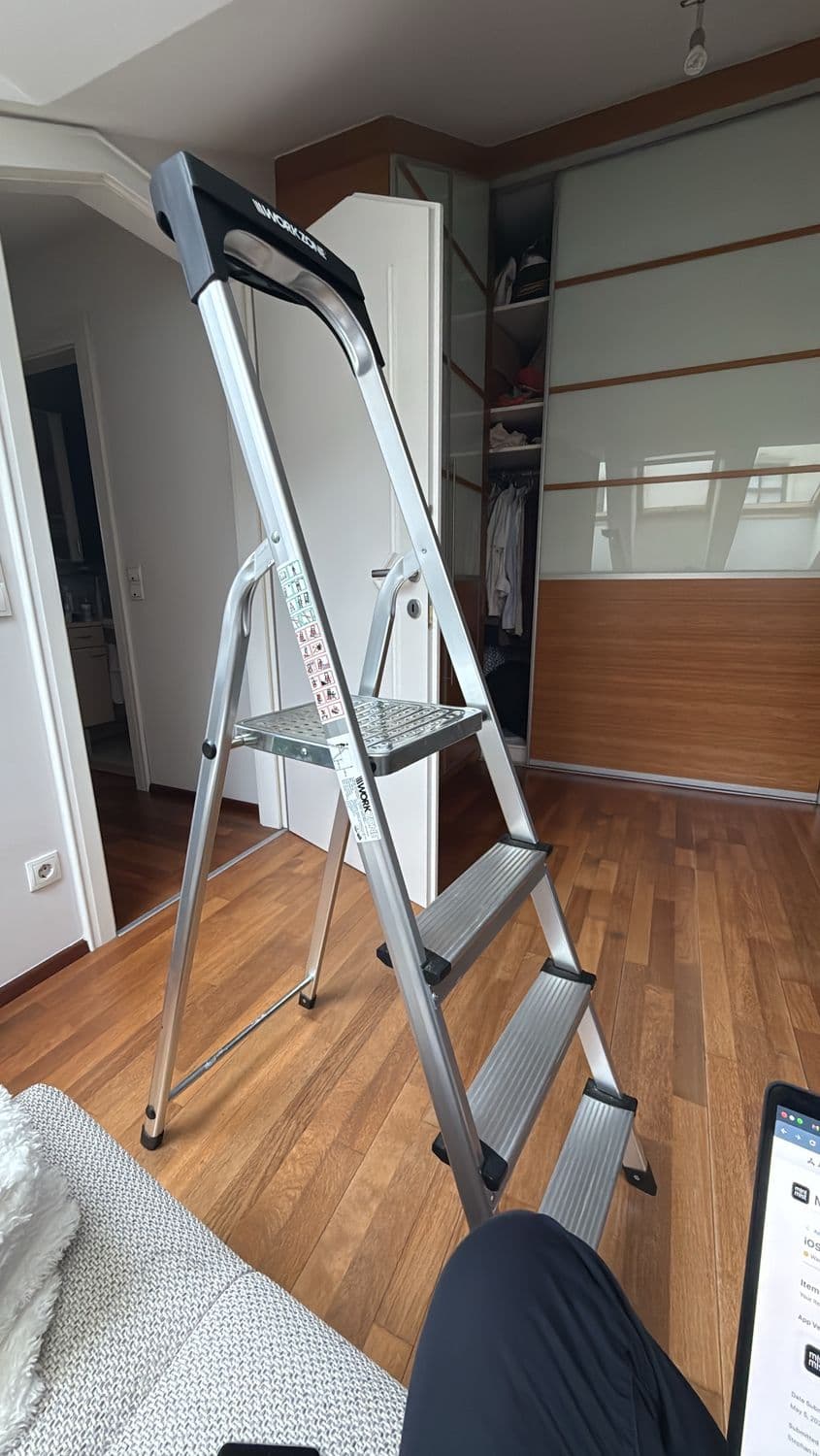 Work Zone Aluminum Folding Ladder 1
