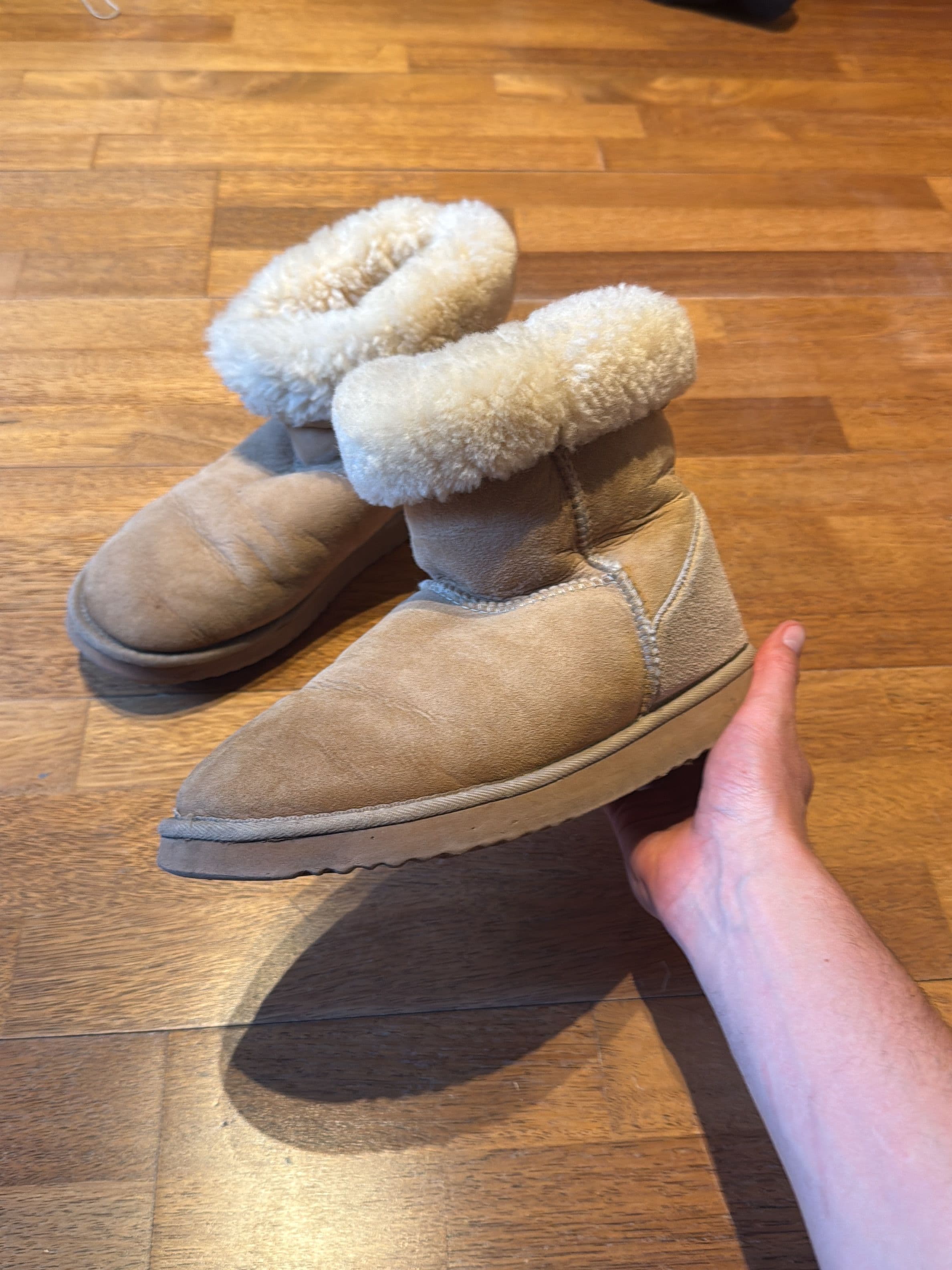 UGG Classic Short Beige Sheepskin Boots 2