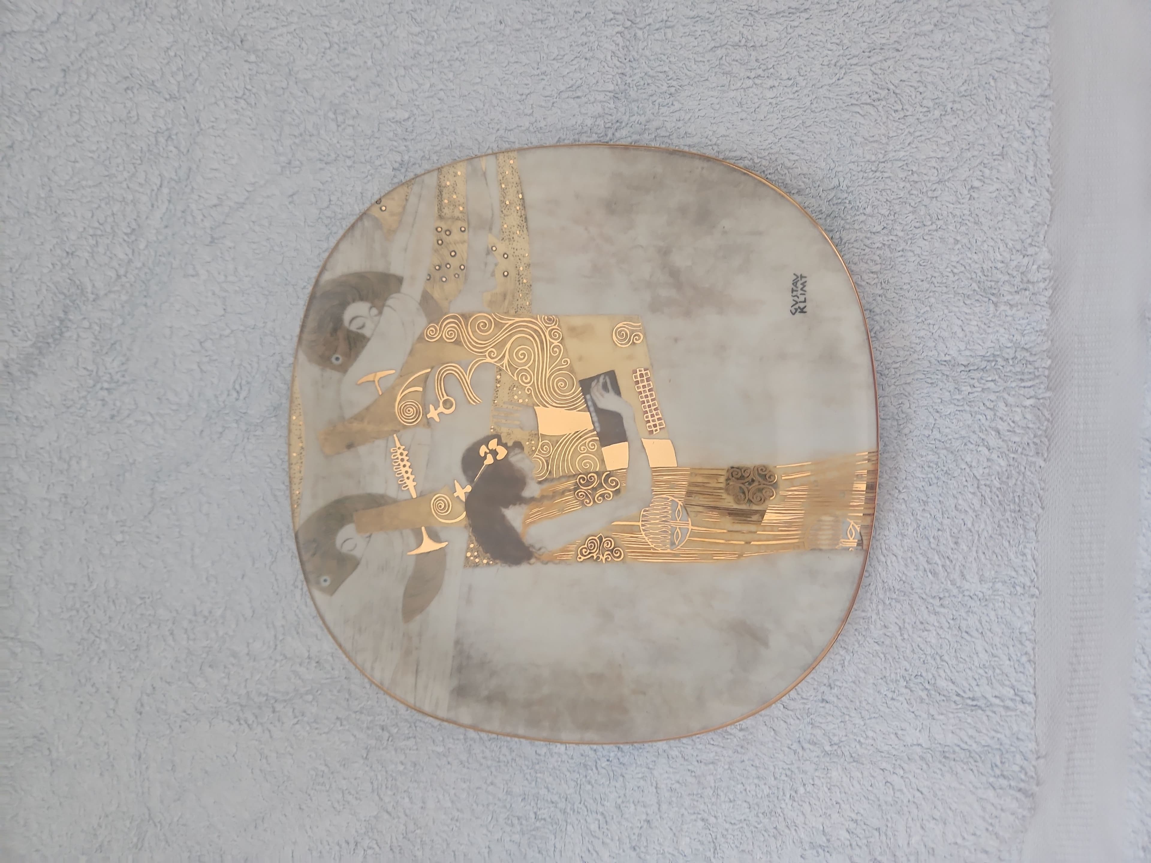 Gustav Klimt 'Die Poesie' Decorative Collector Plate - Artis Orbis 1