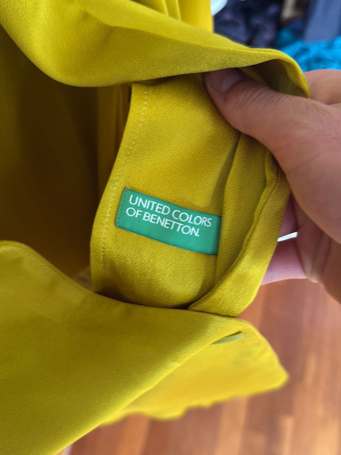 United Colors of Benetton Yellow Blazer - Elegant Satin-like Jacket 2