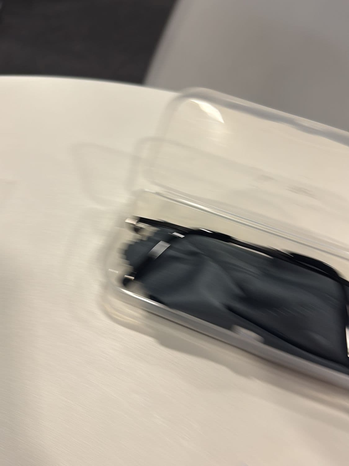 Black Metal Frame Eyeglasses with Clear Lenses and Case 1