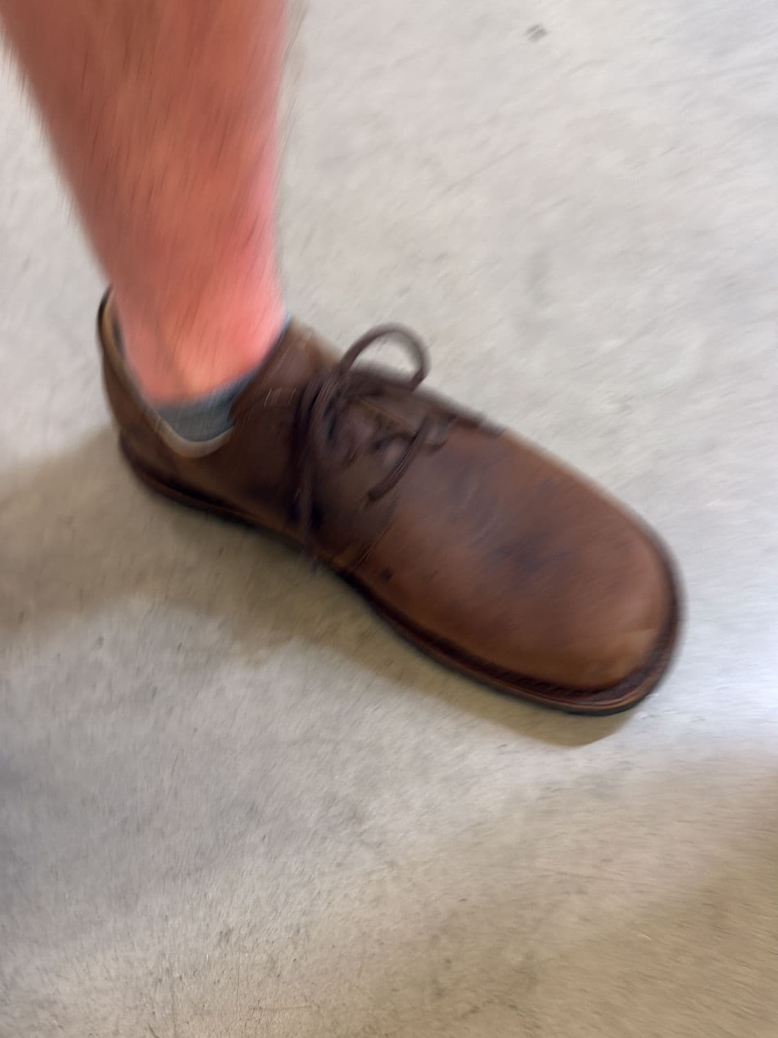 Men's Brown Leather Oxford Shoes - Casual Lace-up Design 2