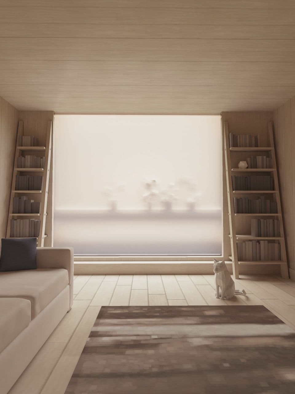 ZARA Beige Wool Belted Trench Coat - Size M 3