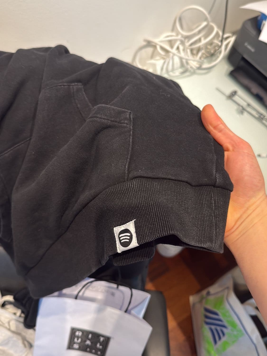 Spotify Black Hoodie - "Listening Is Everything" - Official Merchandise 3