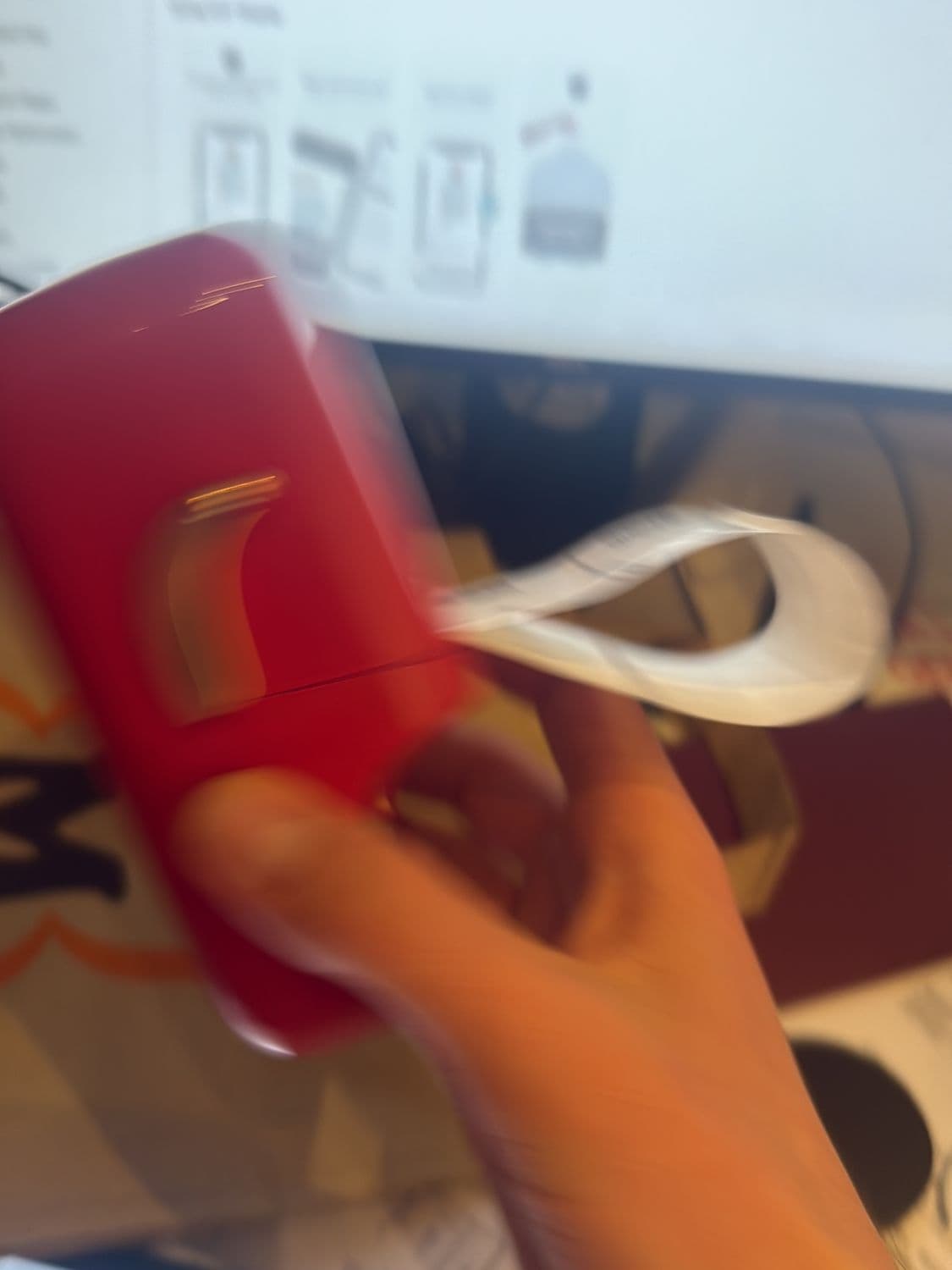 Vintage Finger Red Music Box - Retro Wind-Up Musical Device 2