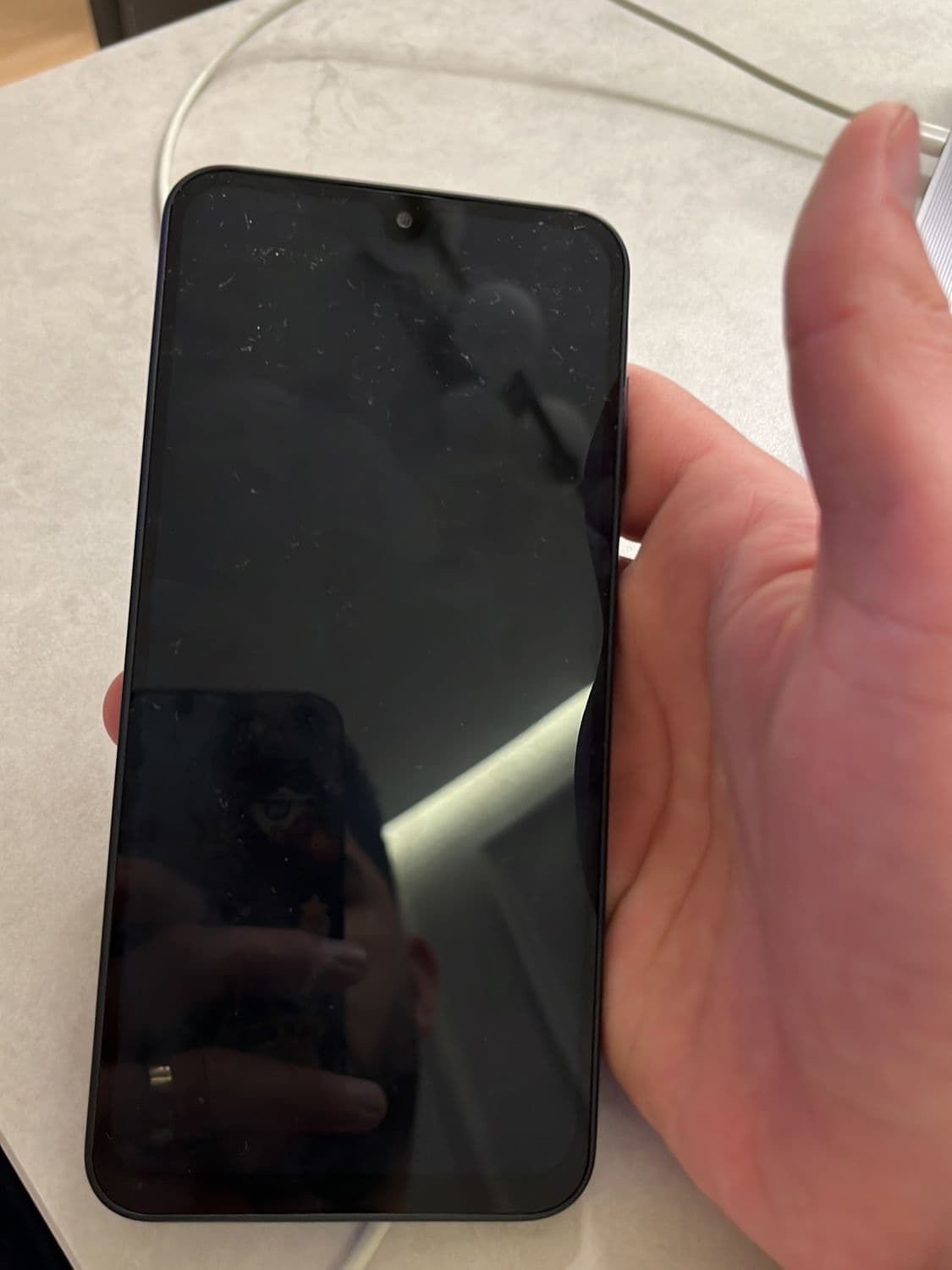 Black Smartphone - Working Condition with Charging Cable 2
