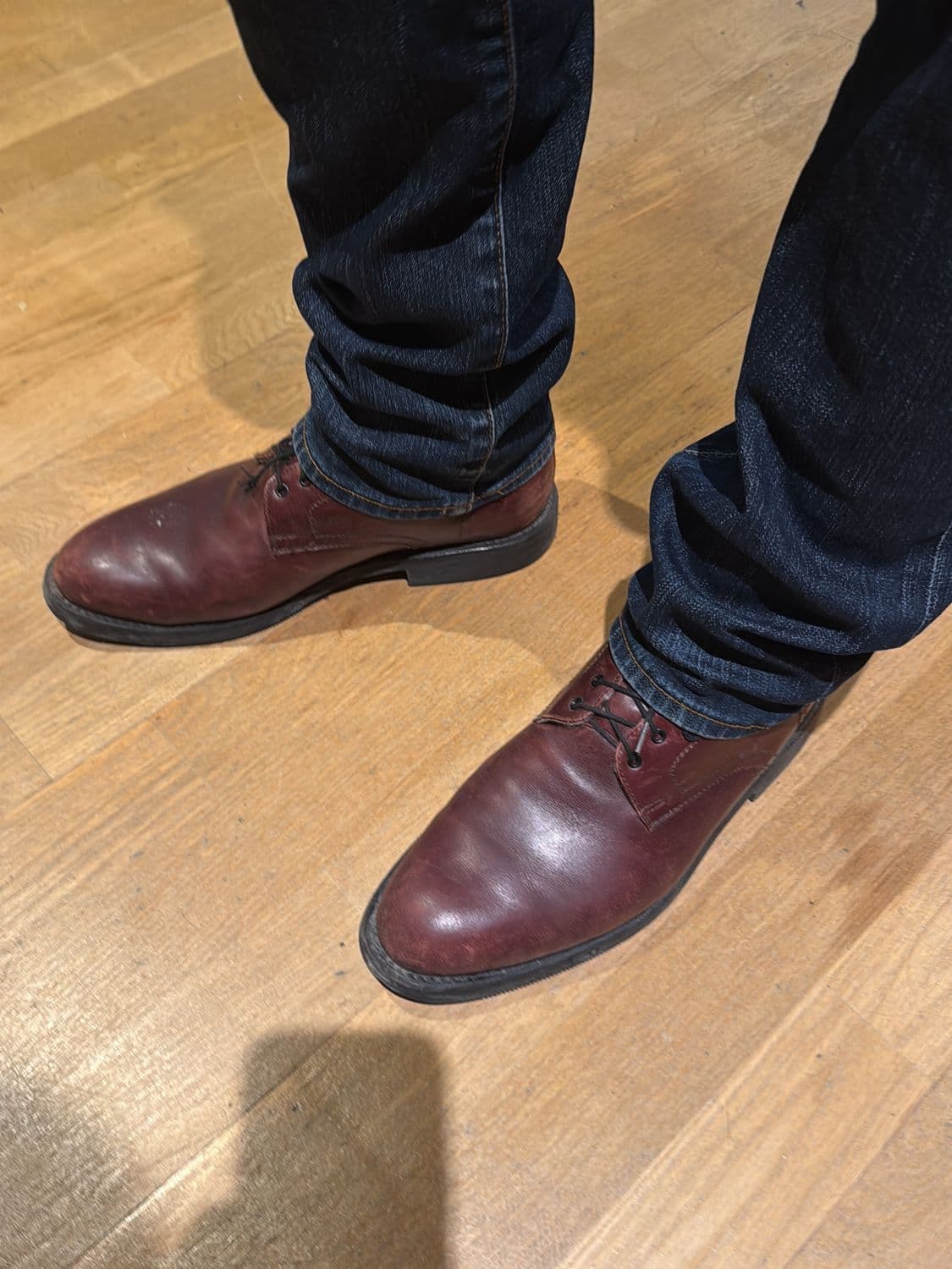Brown Leather Derby Shoes