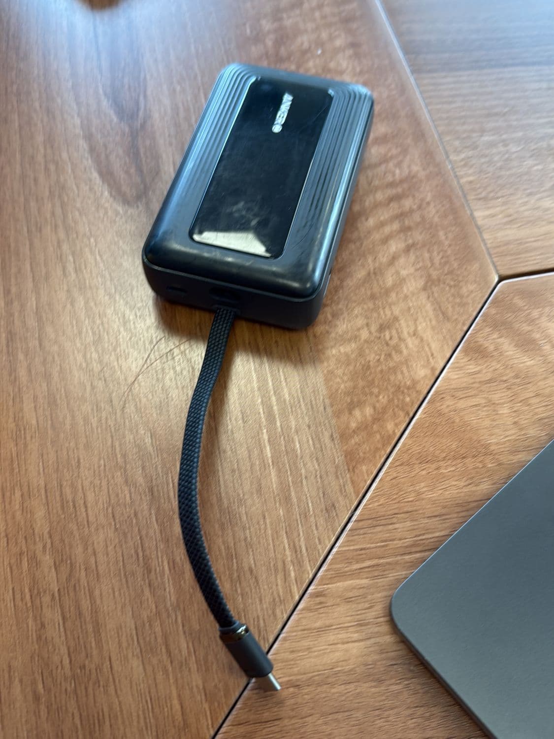 Anker Portable Power Bank with Integrated Charging Cable