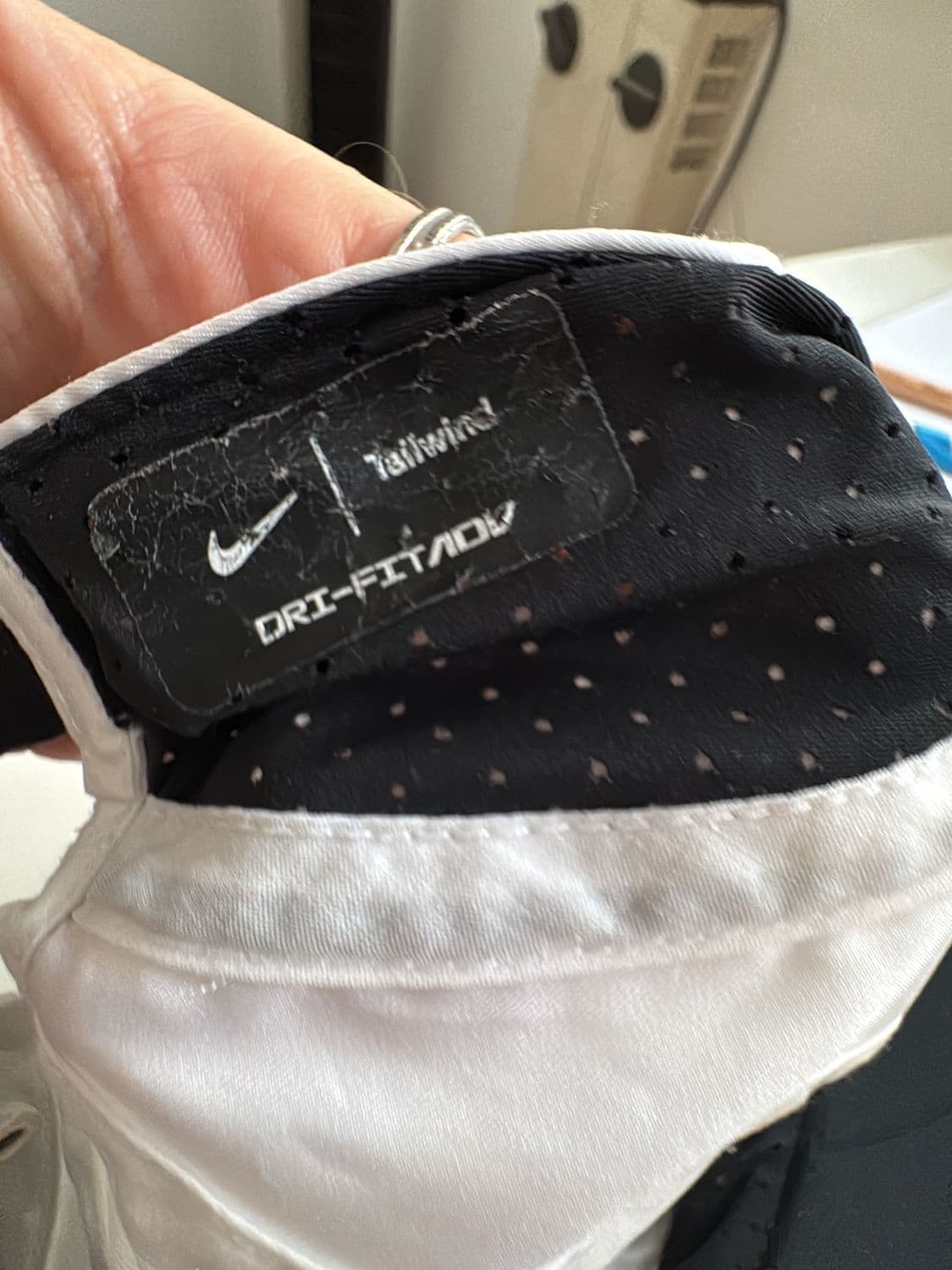 Nike Dri-FIT White Running Cap with Perforated Panels 3