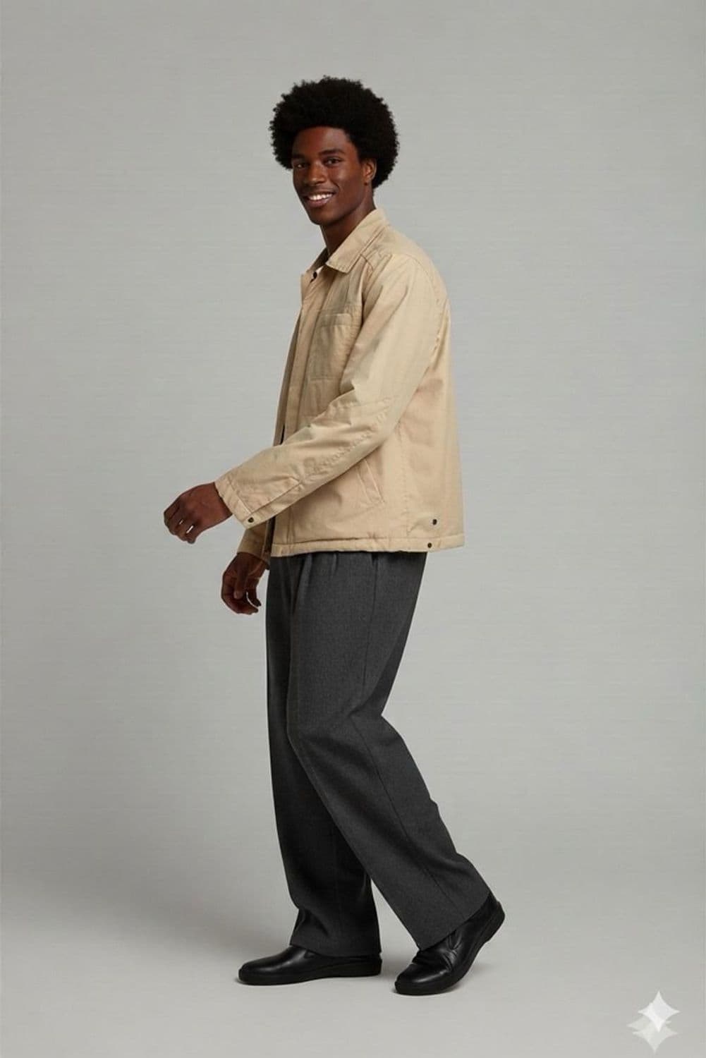 s.Oliver Beige Cotton Jacket - Size S