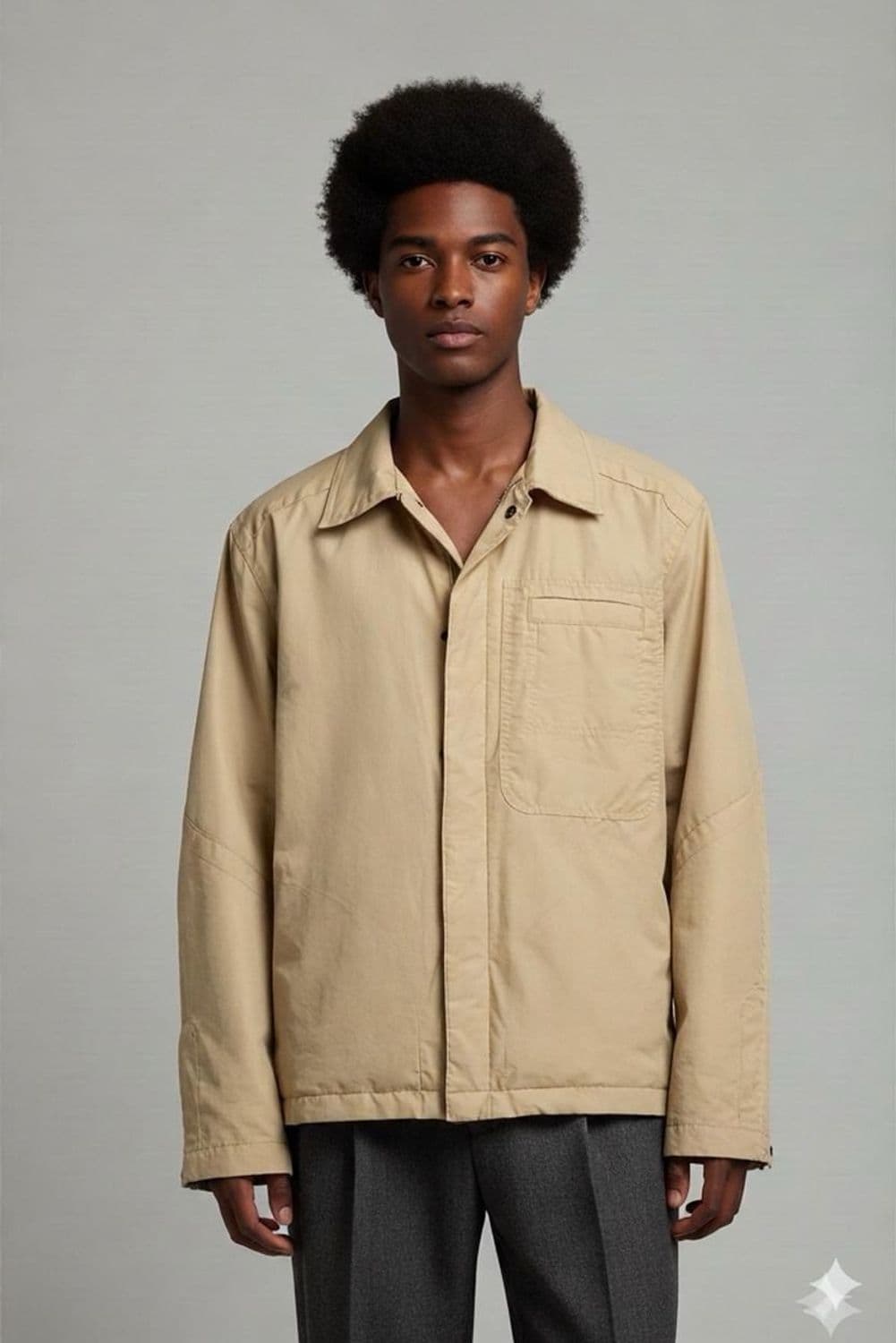 s.Oliver Beige Cotton Jacket - Size S