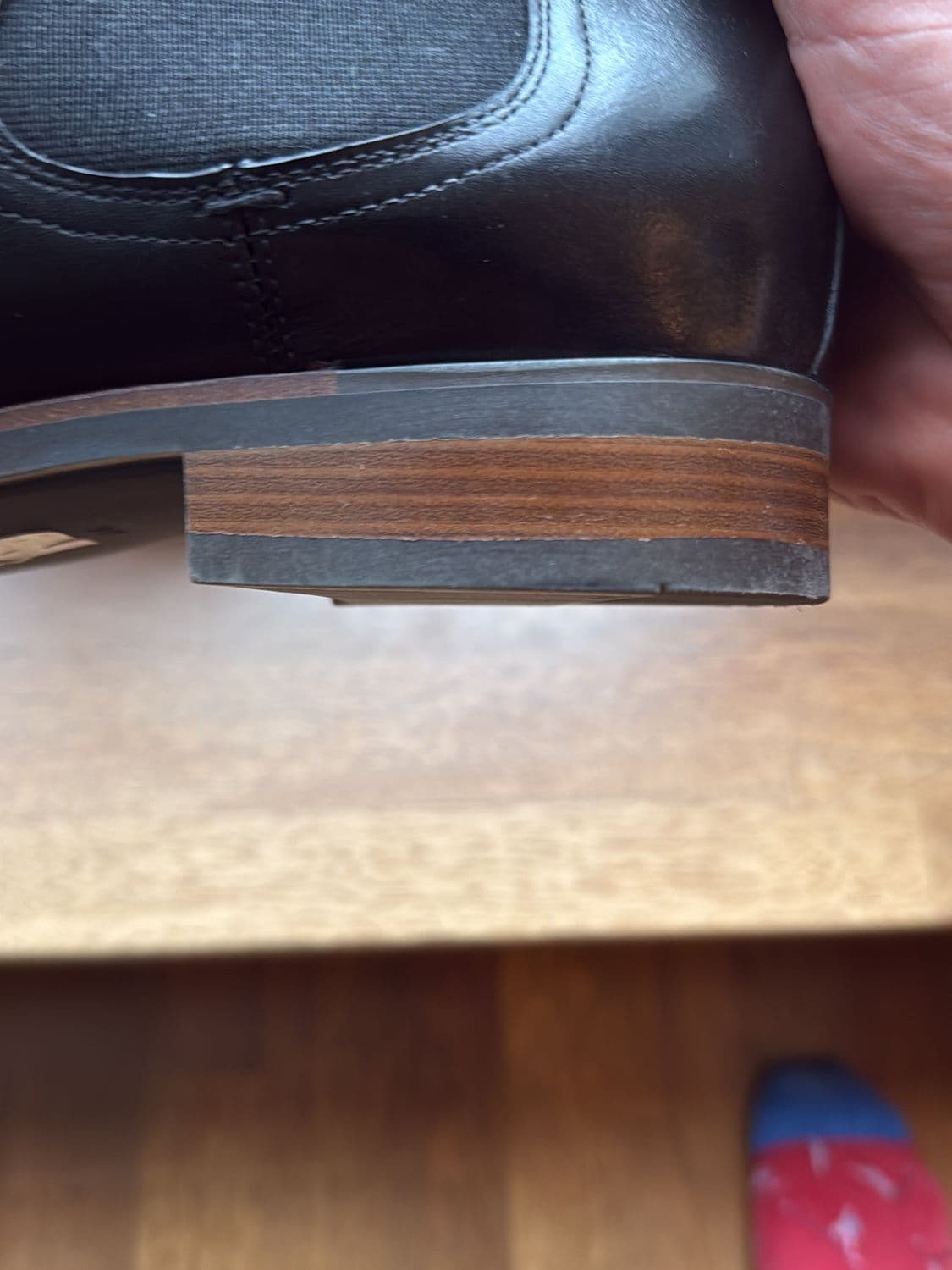 Black Leather Chelsea Boots - Size 44 8