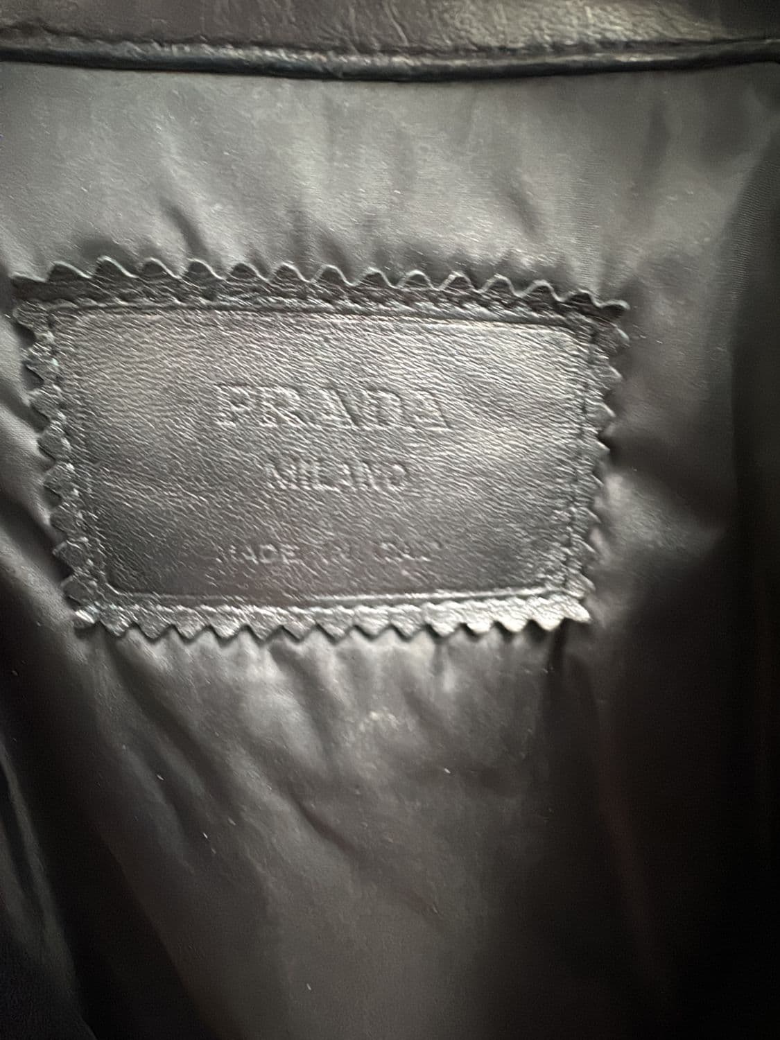 Prada Black Leather Jacket - Made in Italy
