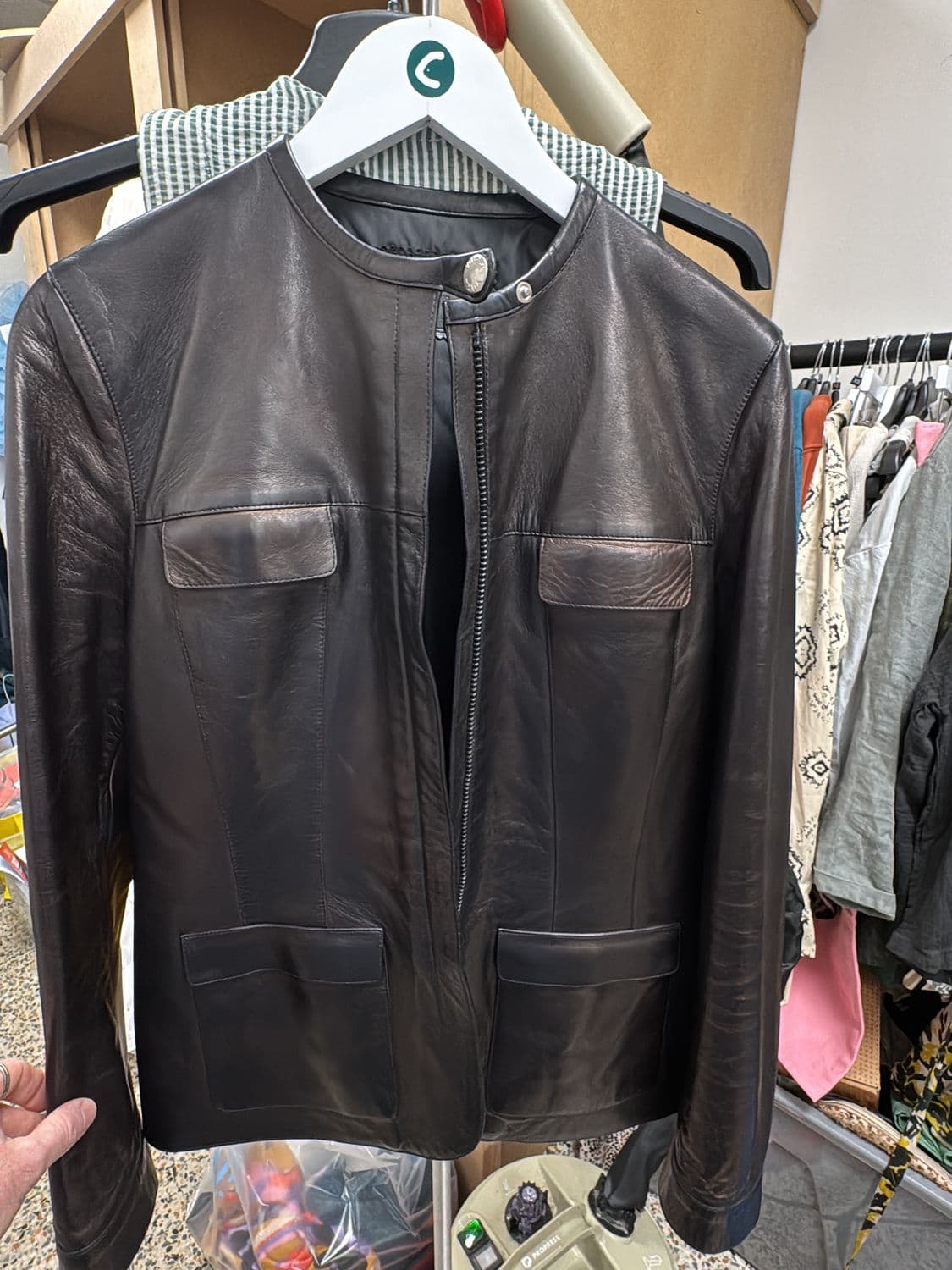 Prada Black Leather Jacket - Made in Italy 2