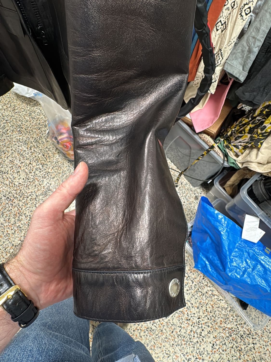 Prada Black Leather Jacket - Made in Italy 4