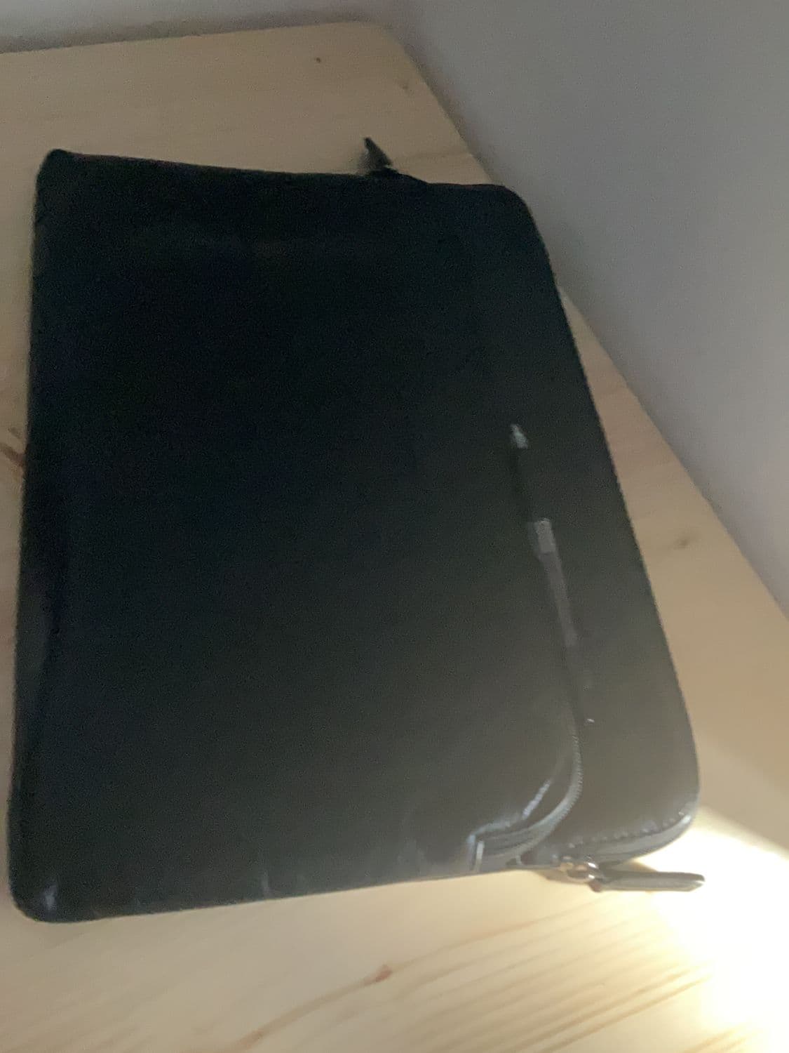 Black Tablet with Protective Fabric Sleeve 2