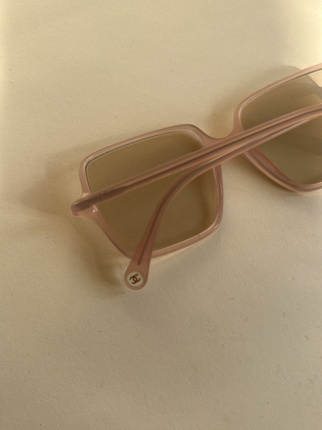 Chanel Pink Square Frame Sunglasses with Gradient Brown Lenses 3