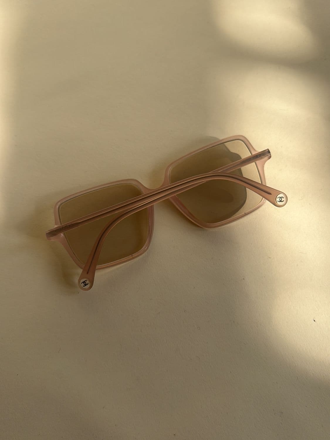 Chanel Pink Square Frame Sunglasses with Gradient Brown Lenses 4